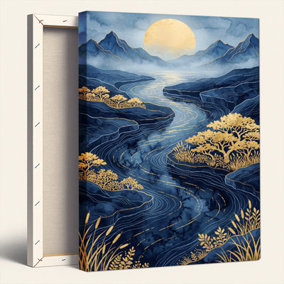 Moonlight River, reproduction d'art sur toile, ensemble de 1