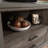 File Credenza With Adjustable Shelf, Brown Finish