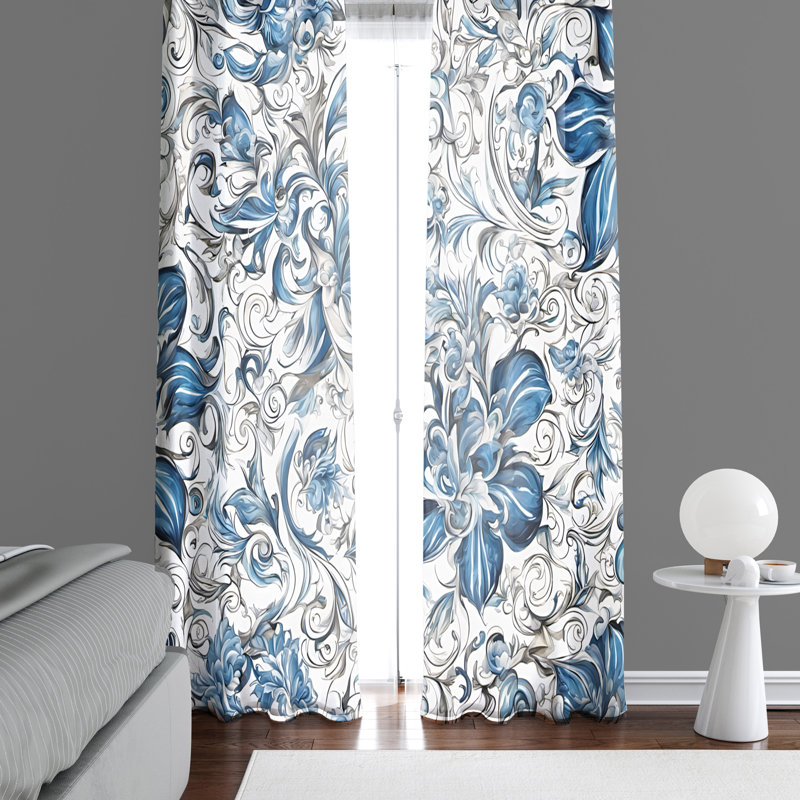 Semi Sheer Curtain Pair, 20" W x 61" L