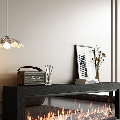 Meuble télé simple avec foyer électronique