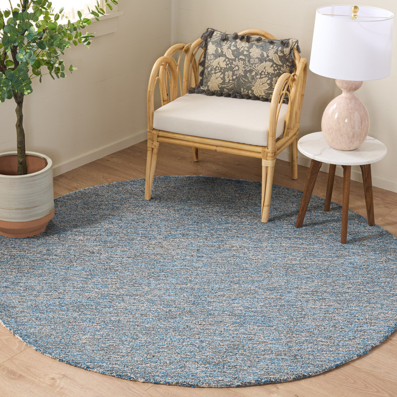 Renewal 152 Hand Tufted Performance No Pattern Rug, Round 6'