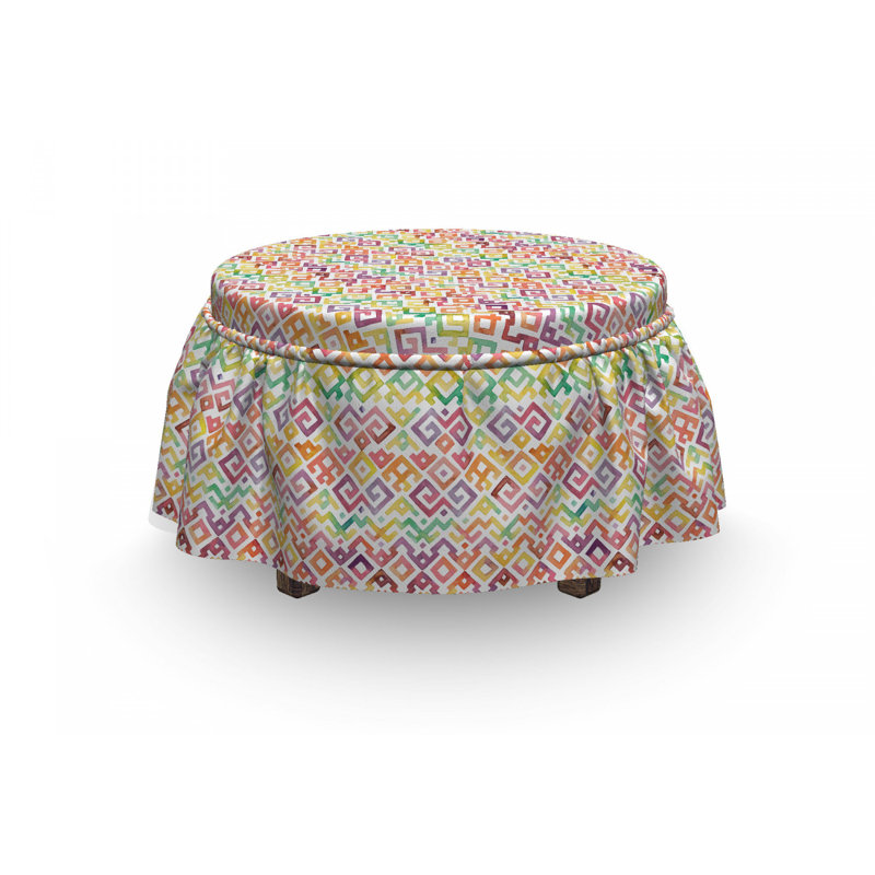 Box Cushion Ottoman Slipcover