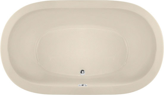 Liliana 66 in. L Soaking Tub, Almond, Polished Chrome