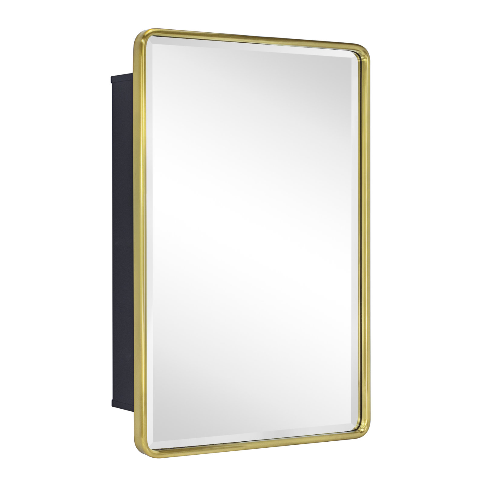 Bryand Surface Medicine Cabinet, 24" x 16", Brushed Gold