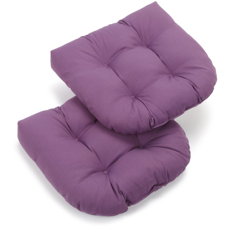 Outdoor 5'' Seat Cushion, Grape, Twill
