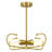 Raventon Home 4-Light Industrial Brass Pendant Light