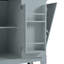Îlot de cuisine cannelé avec armoire de rangement pour poubelle-928923651