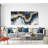 Abstract Geode Wall Art Print or Canvas Gold And Blue Marble Shape-99377937-99377938