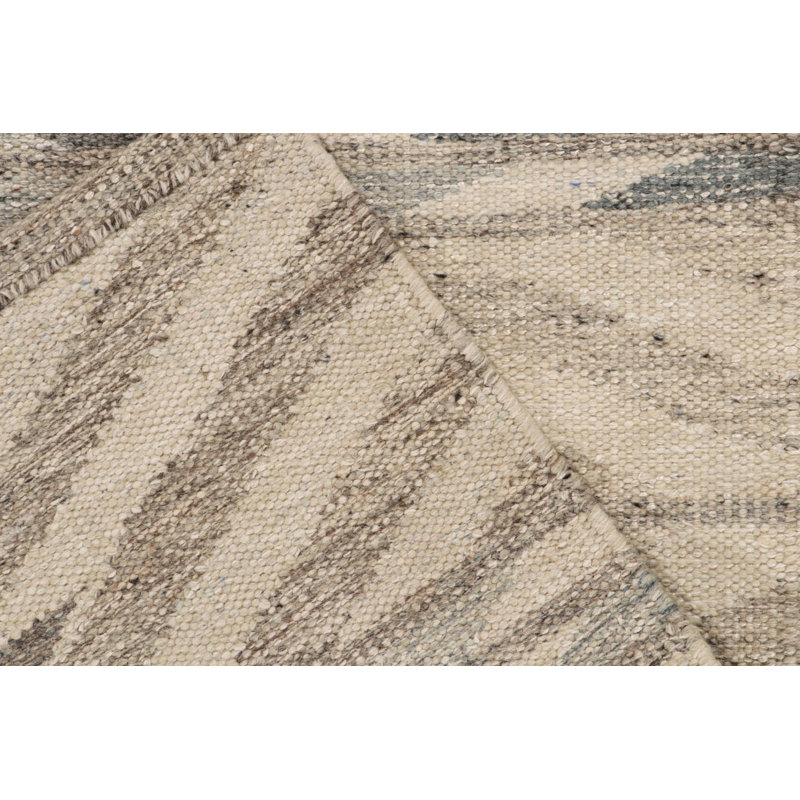 Scandinavian Wool Geometric Area Rug, Rectangle 10' x 14'