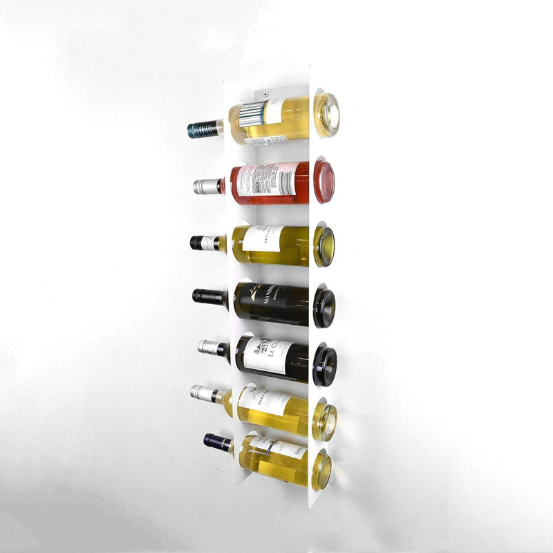 Wall Mounted Wine Bottle Rack White