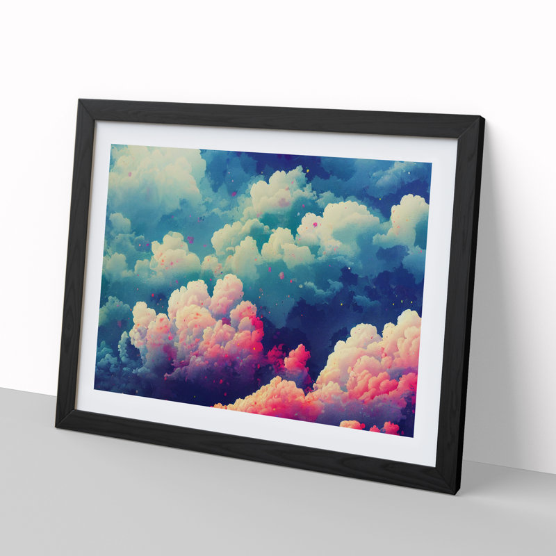 Colourful Clouds Vol.3 - Framed Print, Black, 25cm H x 34cm W x 2cm D
