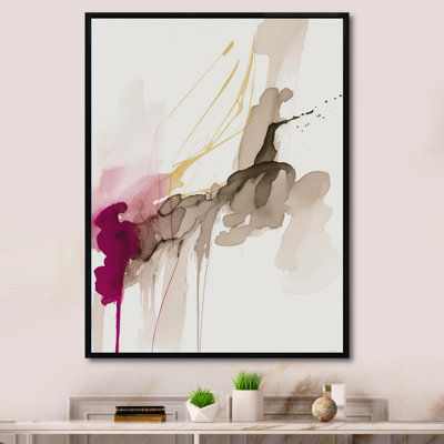 «A Touch of Viva Magenta V», reproduction sur toile
