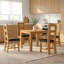 4 -Person Oak Solid Wood Dining Set-189731144-189731145-189731148-189731249-189731254