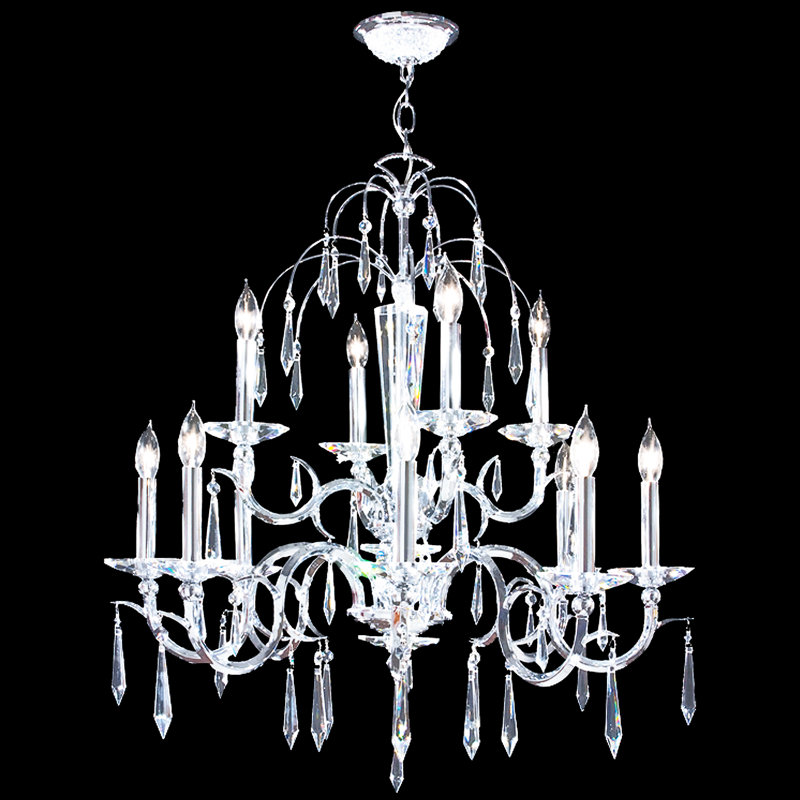 Contemporary 12 - Light Chandelier, Chinese (K9)