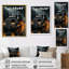 Midnight cruiser semi camion III - camion, reproduction d'art sur toile-809103974-809103973