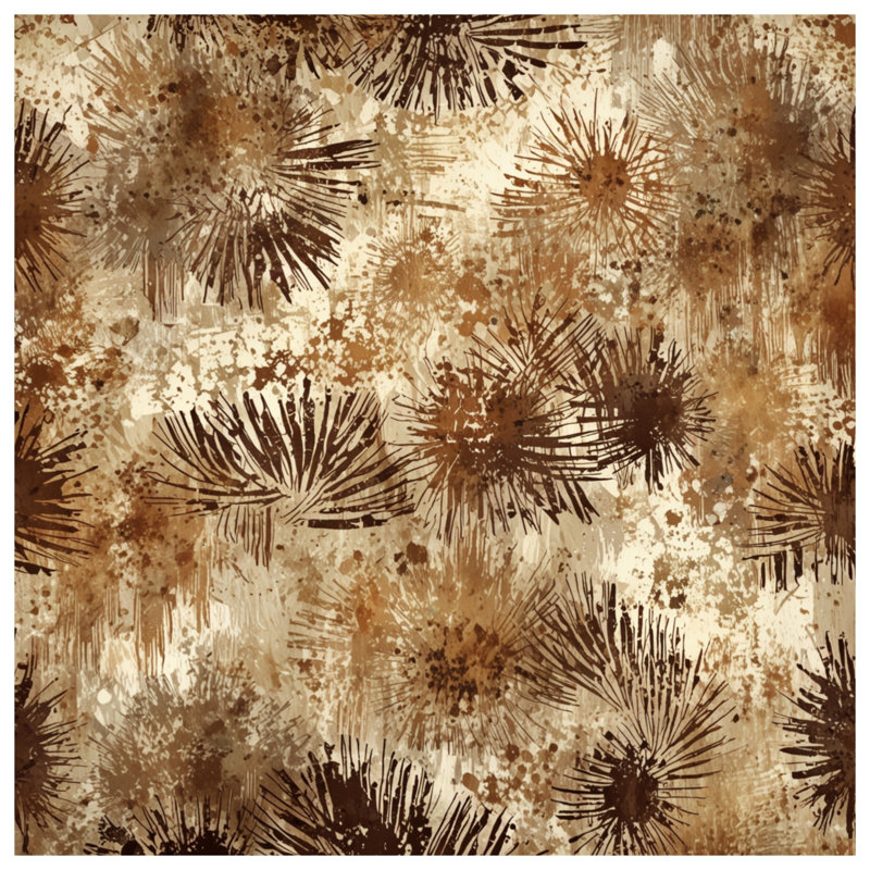 Toile de galerie brune à éclaboussures abstraites en plusieurs tailles, 16 po x 20 po