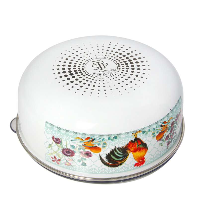 Ensemble de 2 contenants alimentaires Rooster Enamelware