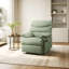 Fauteuil inclinable à mouvement en microfibre sauge