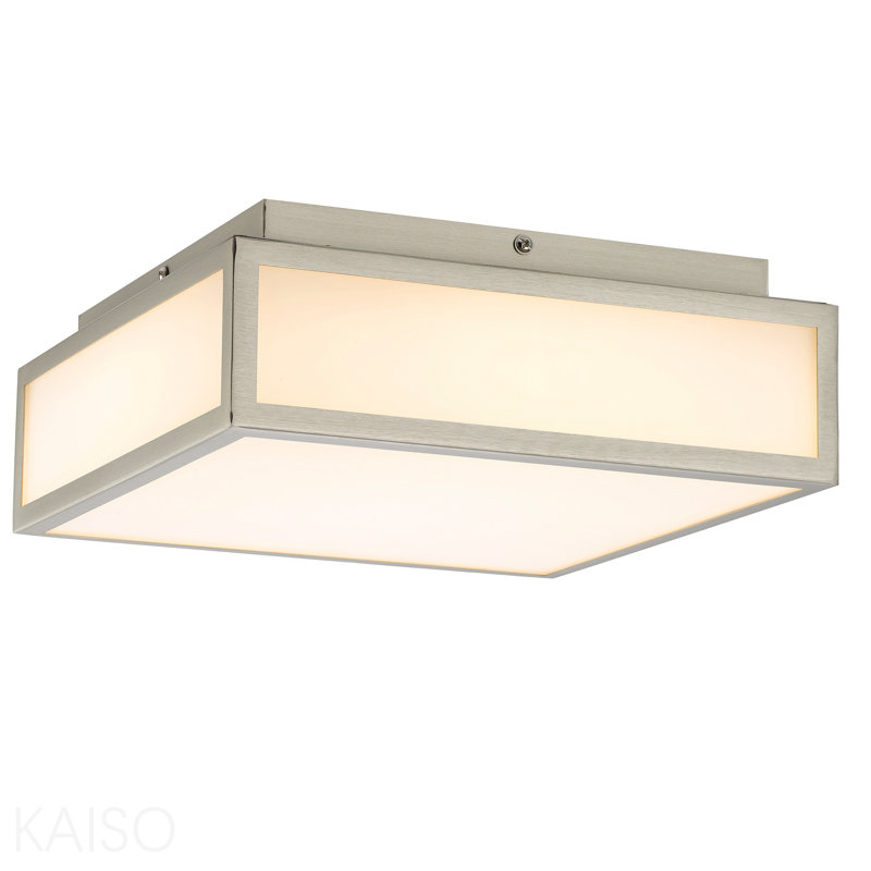 Plafonnier encastré à DEL 10 po, Nickel brossé