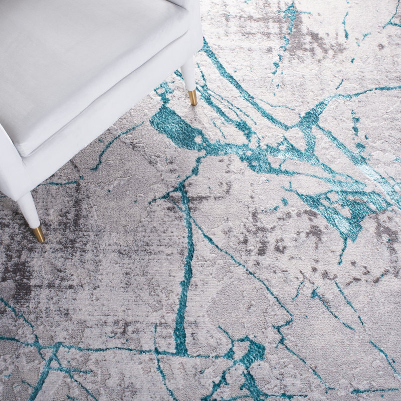 Nevzeta Performance Abstract Rug, Rectangle 3' x 5'