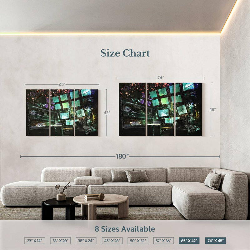 Kelan Tech Workspace, 42" H x 65" W
