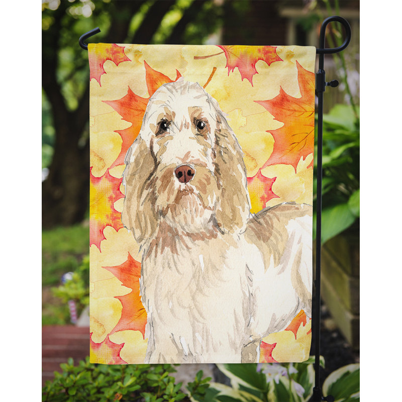 Automne 2 côtés en polyester 15 x 11 po drapeau de jardin, Spinone