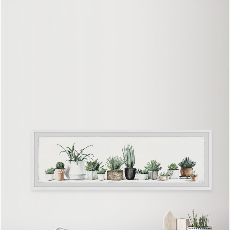 « Perennials »-cadre photo panoramique sur papier, H 15 po x l 45 po x P 1,5 po