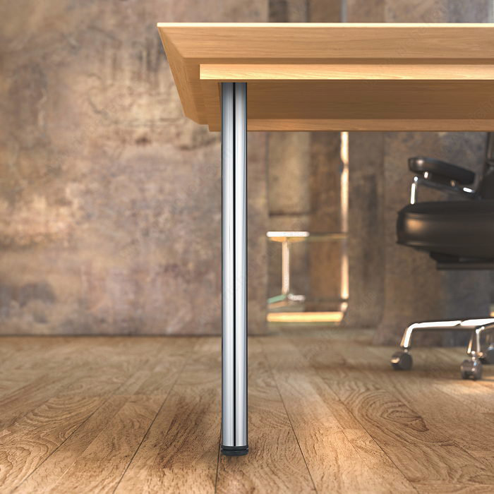 Adjustable Table Leg, Chrome
