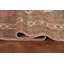 Tapis rose à motif géométrique persan Hamedan noué à la main 7 x 10
