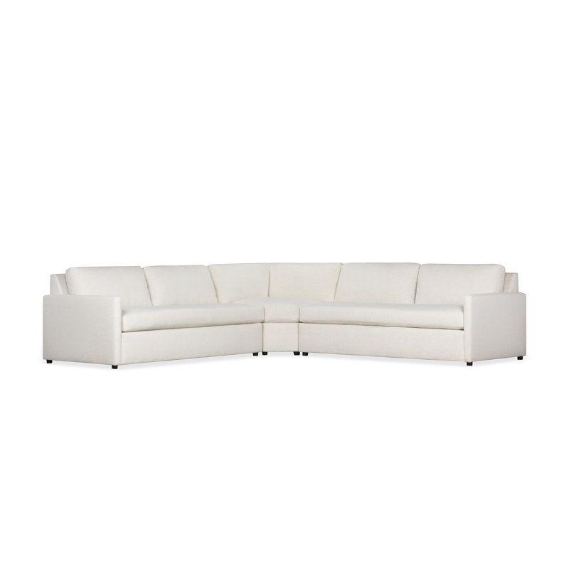 Canapé modulaire rembourré 3 pièces Damari, Chenille texturée Monique
