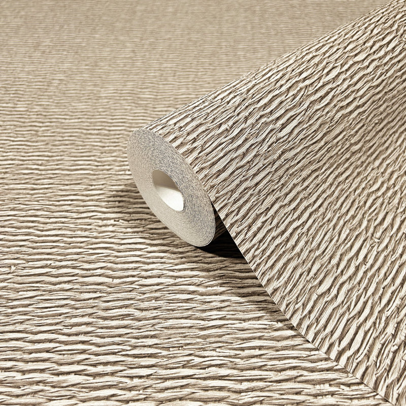33cmm x 33cm Matte Wallpaper Roll, Light Brown