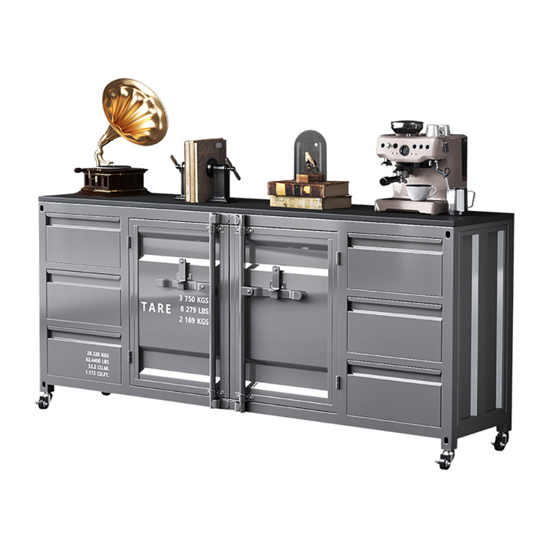 Buffet Kazimierz, Gris, H 35,4 po x l 70,86 po x P 15,7 po
