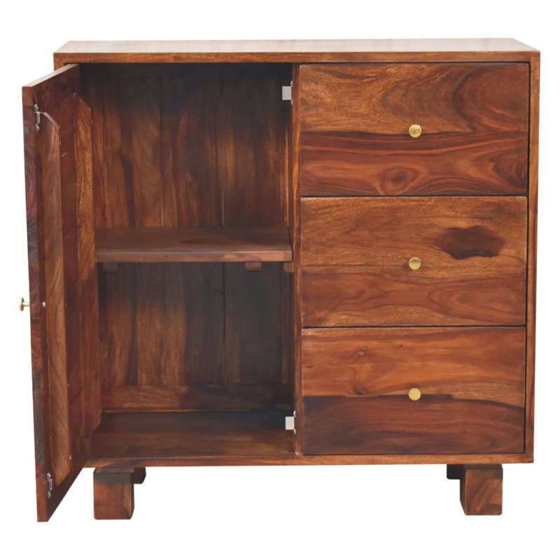 Almus 80cm Solid Wood Sideboard