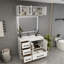 Meuble-lavabo autoportant de 42 po avec lavabo en acrylique renforcé Victoria (côté droit) et armoire supérieure Victoria-100853516