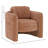 Munson Upholstered Barrel Accent Chair in Clay-419395269
