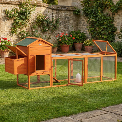 Cloie 3138.28' Walk in Chicken Coop,wood