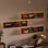 Support de rangement mural pour CD avec bande lumineuse à DEL et crochets, organisateur de rangement multimédia en métal pour salon, chambre à coucher, bureau