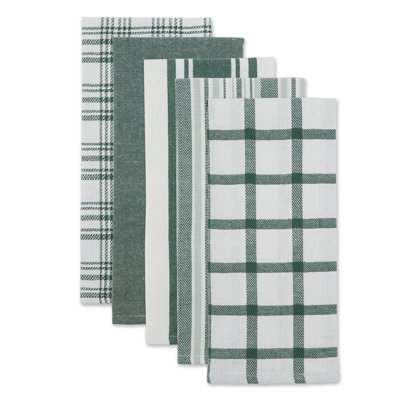 Cotton Stripe Jacquard Tea Towel Kitchen Towel