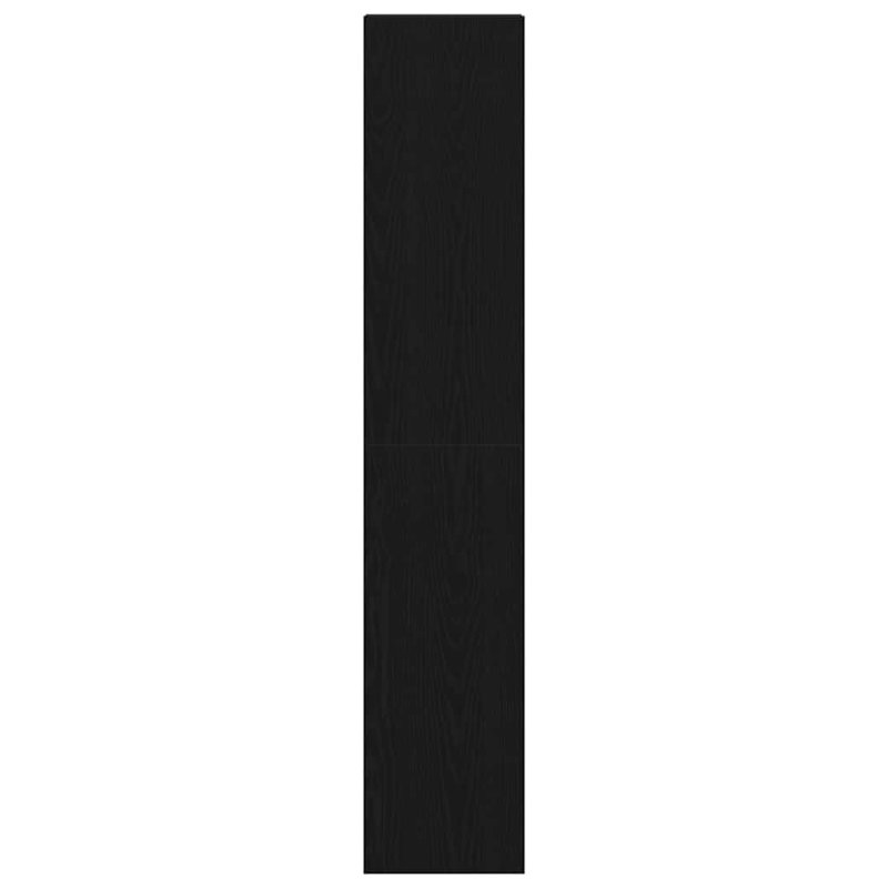 Aimi 80cm H x 30cm W Bookcase, Black oak look