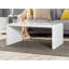 Zenya Modern White High Gloss Coffee Centre Table - Minimalist Sleek Style