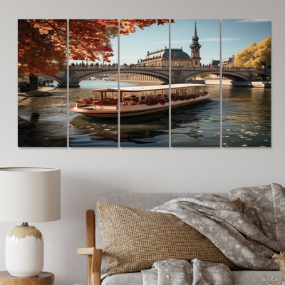 Copenhague, Danemark, Canal City III - ensemble de reproductions d'art mural en métal Cityscapes