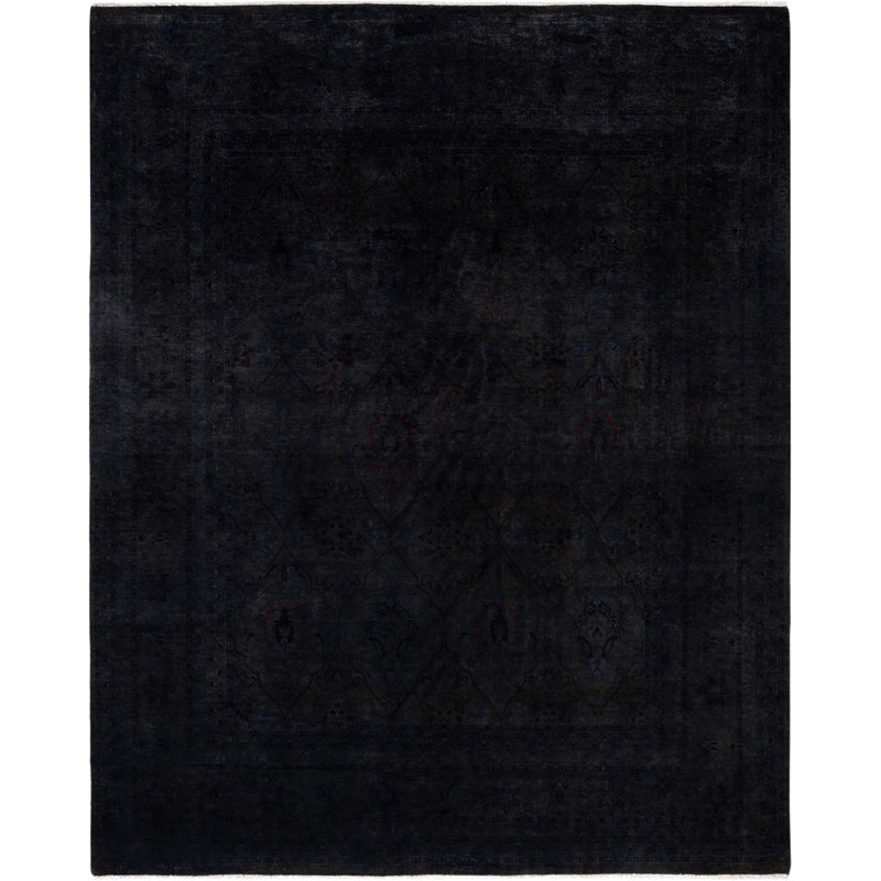Overdyed One-of-a-Kind 8' 3" X 9' 10" Hand Knotted Area Rug