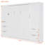 Grand lit escamotable mural avec placard, tiroirs et tablettes, rangement sur mesure-1753453946