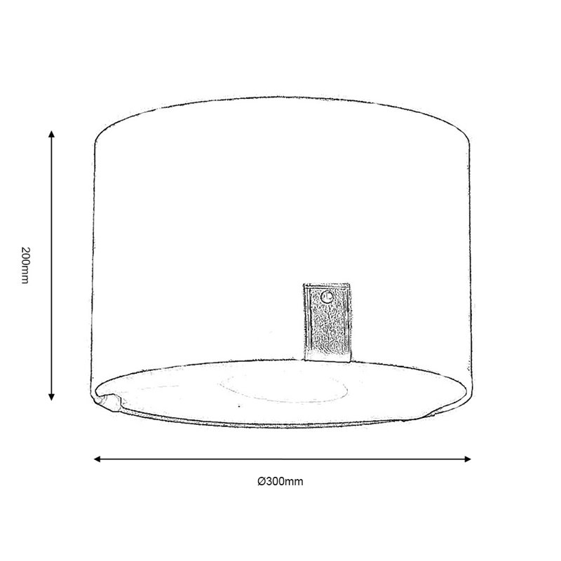 Logan 20 cm H Drum Pendant Shade ( Uno ), Soft Grey