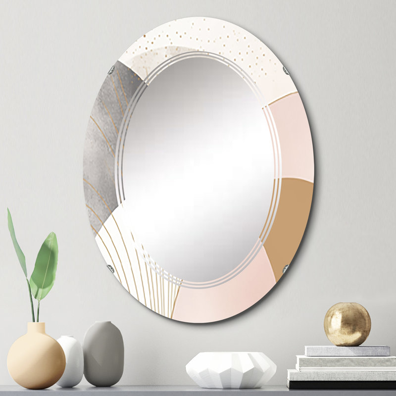 Galassia - Miroir mural moderne ovale, 30 po x 20 po