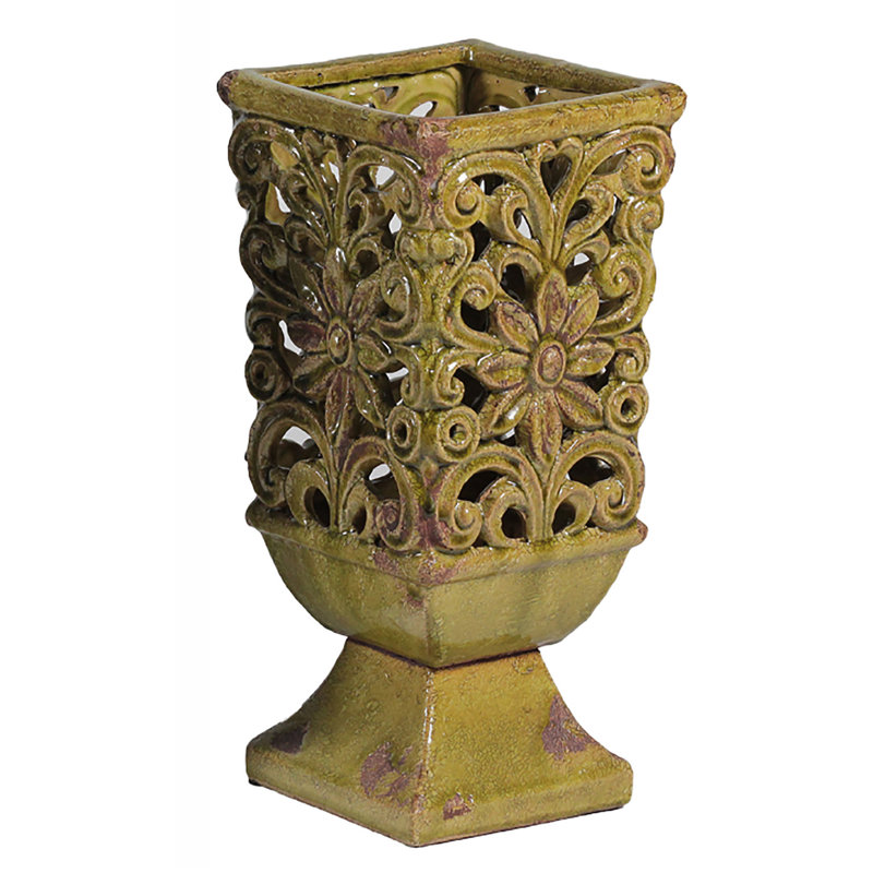 Vase de table en céramique Tarantino, Jaune