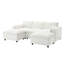 Canapé modulaire 86,5 po en chenille modulaire avec poches de rangement, ensemble de canapé en U à 5 places avec coussins, combinaison libre, canapé nuage moderne avec 2 repose-pieds mobiles pour le salon, appartement-686271413