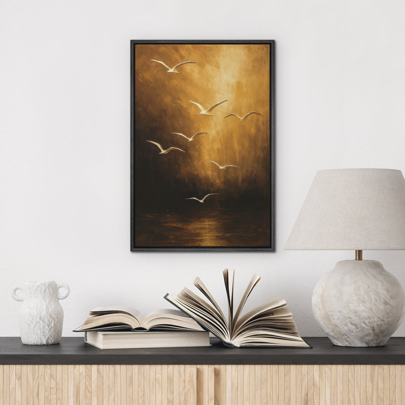 Reproduction d'art abstrait sur toile encadrée pour décoration intérieure moderne, H 24 po x l 16 po, Noir