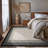 Modern Abstract Area Rug Soft Bordered Design-130879368-130879369