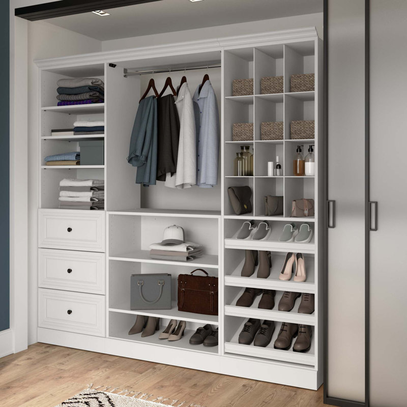 Alvaretta 86'' Closet System, White